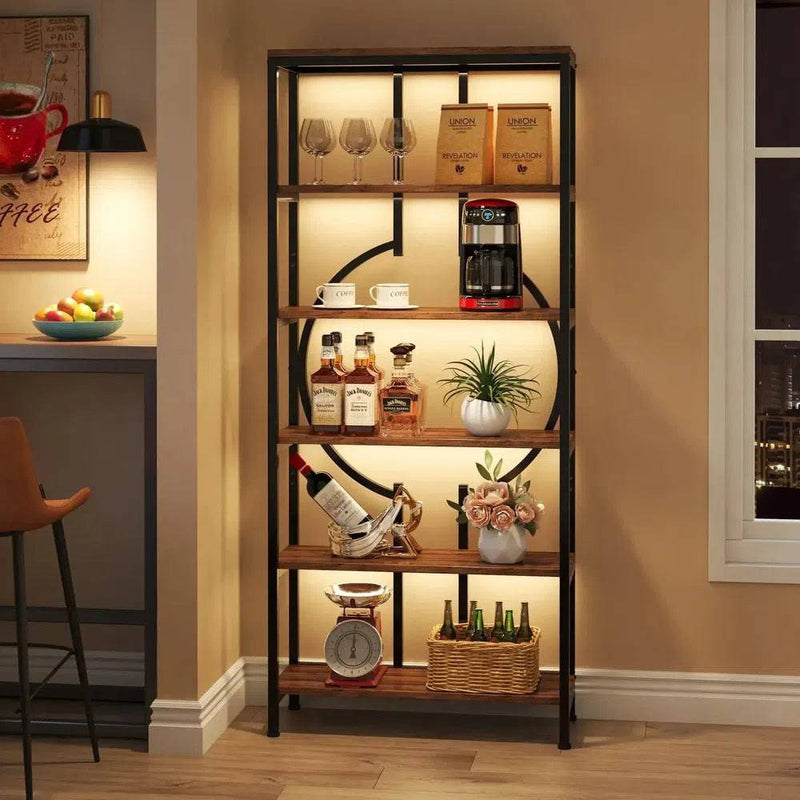 Retro 5-Tier Bookcase & Storage Shelf | Living Room | Luvasmr - Satisfyingly Organised