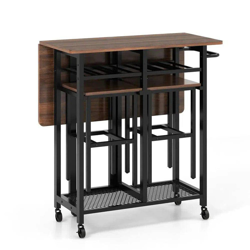 GOFLAME 3 Piece Dining Table Set Extendable Kitchen Table Folding Breakfast Table |  | Luvasmr - Satisfyingly Organised