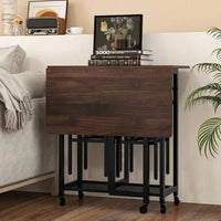 GOFLAME 3 Piece Dining Table Set Extendable Kitchen Table Folding Breakfast Table |  | Luvasmr - Satisfyingly Organised
