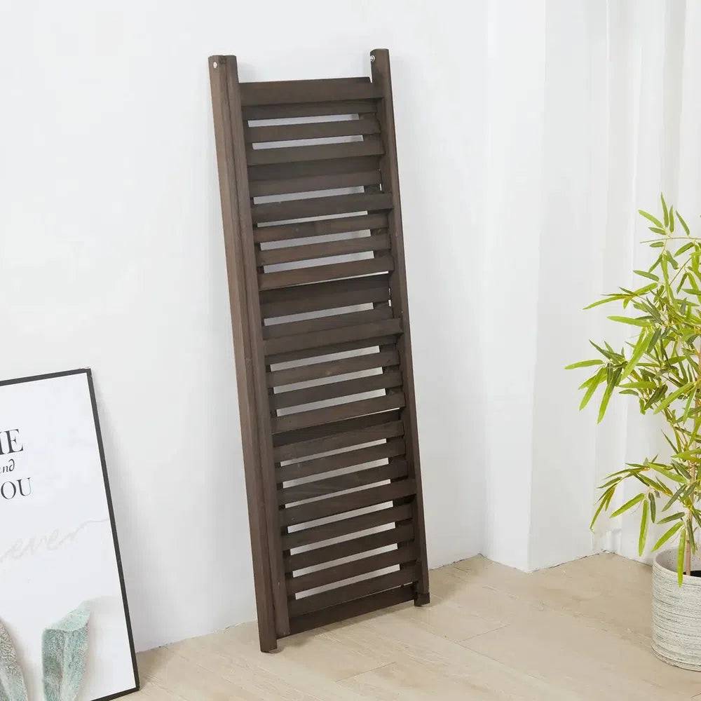 4-Tier Foldable Wooden Ladder Shelf | Living Room | Luvasmr - Satisfyingly Organised