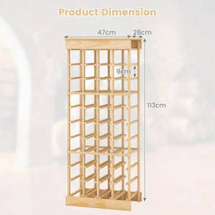 40 Bottles Storage Wine Rack | Living Room | Luvasmr - Satisfyingly Organised