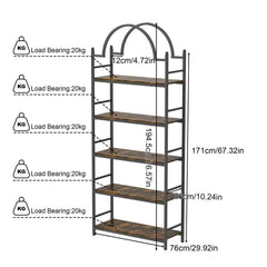 5 Tier Arched Metal Plant Stand & Bookshelf | Living Room | Luvasmr - Satisfyingly Organised