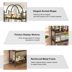 5 Tier Arched Metal Plant Stand & Bookshelf | Living Room | Luvasmr - Satisfyingly Organised