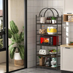 5 Tier Arched Metal Plant Stand & Bookshelf | Living Room | Luvasmr - Satisfyingly Organised