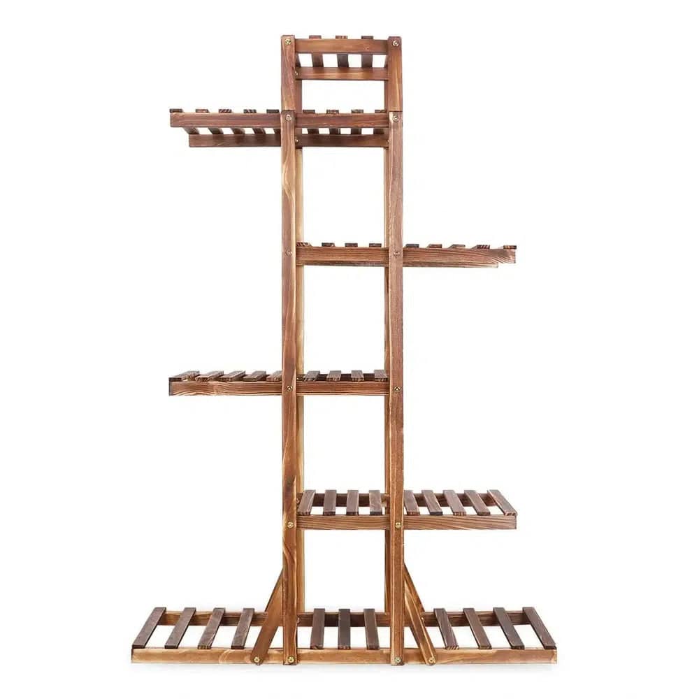 6-Tier Solid Pine Wood Plant Stand | Living Room | Luvasmr - Satisfyingly Organised