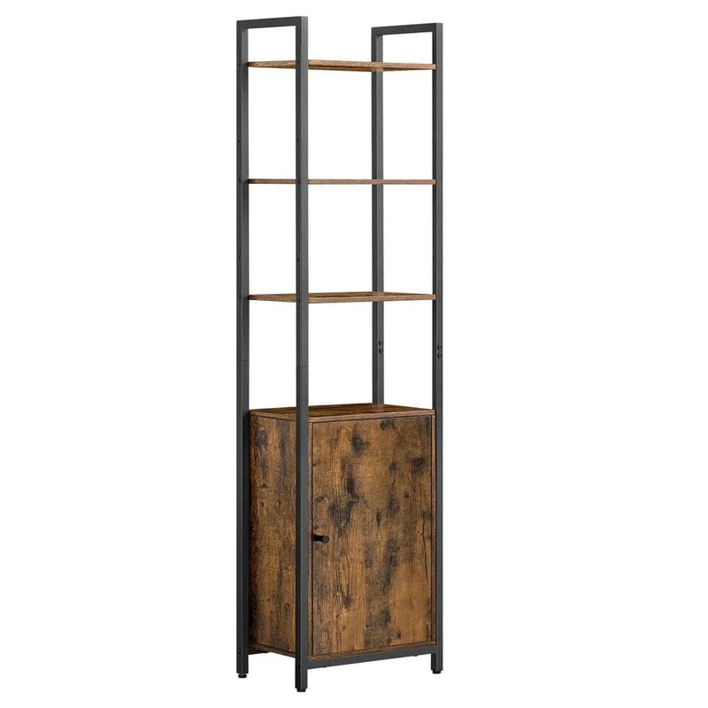 VASAGLE 6-Tier Bookcase, Tall Bookshelf with Door, Metal Frame, Adjustable Shelves, 24 x 40 x 159.5 cm |  | Luvasmr - Satisfyingly Organised