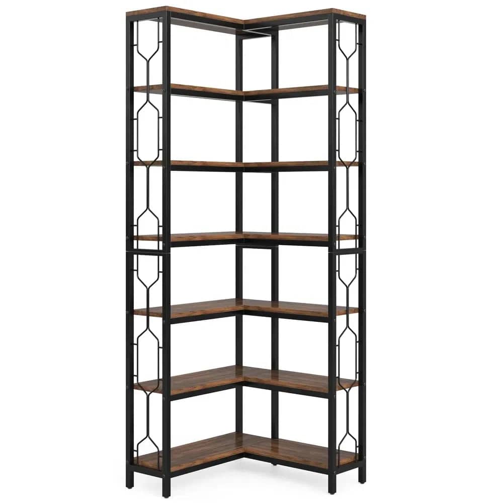 7-Tier Corner Bookcase | Living Room | Luvasmr - Satisfyingly Organised