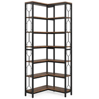 7-Tier Corner Bookcase | Living Room | Luvasmr - Satisfyingly Organised