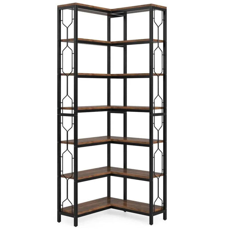 7-Tier Corner Bookcase | Living Room | Luvasmr - Satisfyingly Organised