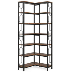 7-Tier Corner Bookcase | Living Room | Luvasmr - Satisfyingly Organised