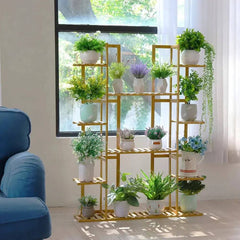 9-Tier Bamboo Plant Stand | Living Room | Luvasmr - Satisfyingly Organised