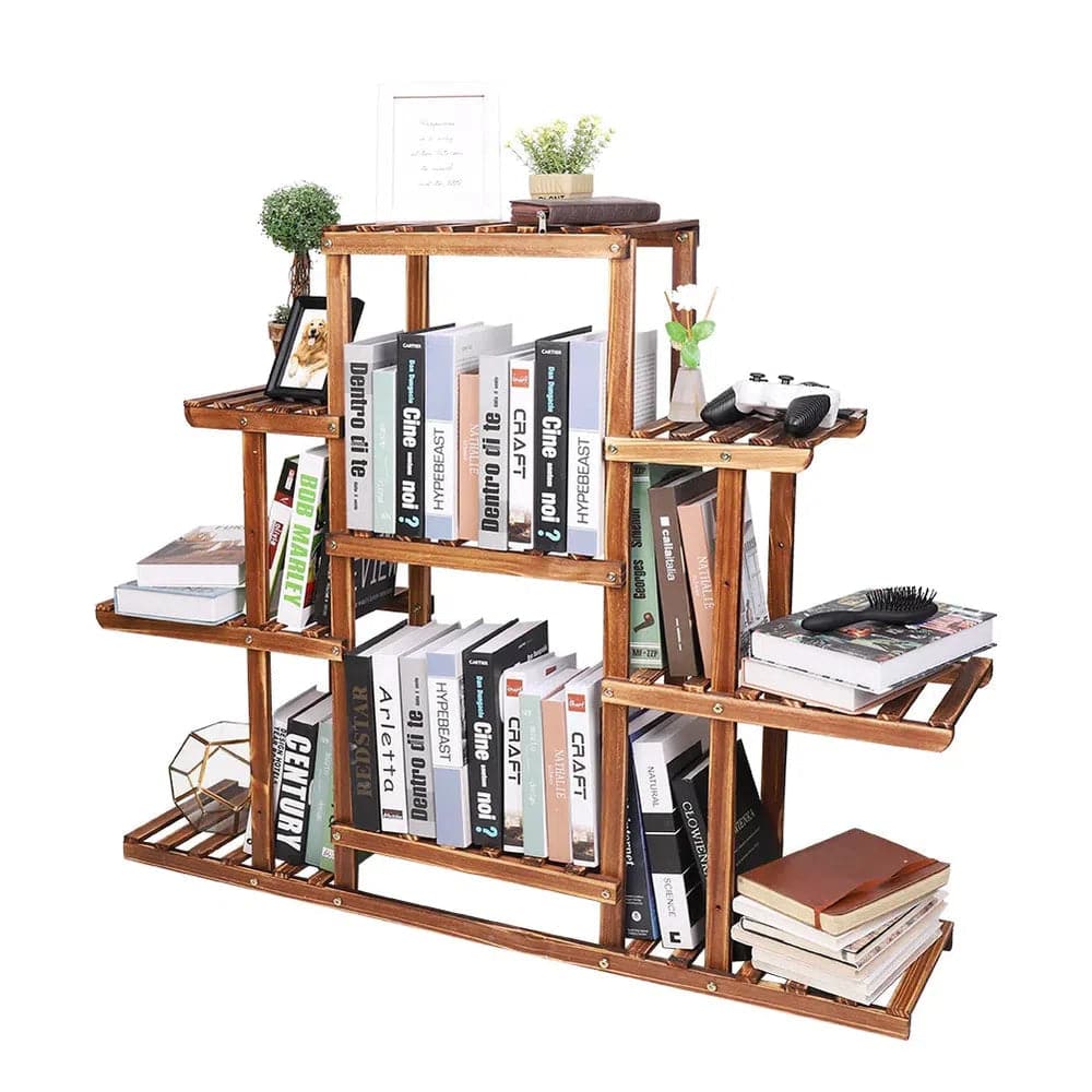 9-Tier Solid Pine Wood Plant Stand | Living Room | Luvasmr - Satisfyingly Organised