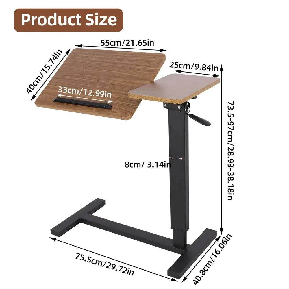 Adjustable Overbed Table with Wheels | Living Room | Luvasmr - Satisfyingly Organised