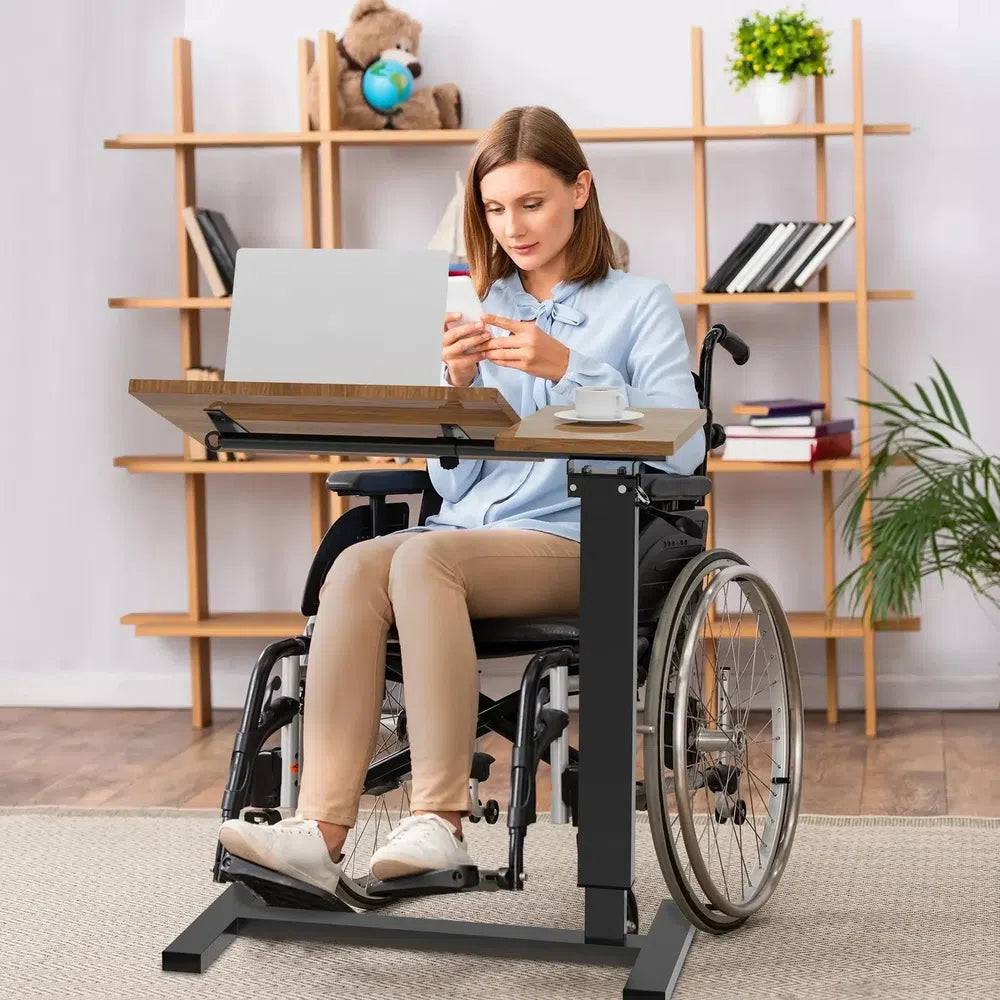 Adjustable Overbed Table with Wheels | Living Room | Luvasmr - Satisfyingly Organised