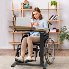 Adjustable Overbed Table with Wheels | Living Room | Luvasmr - Satisfyingly Organised
