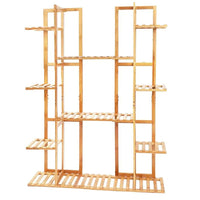 Bamboo 9-Tier Plant Stand & Storage Shelf | Living Room | Luvasmr - Satisfyingly Organised