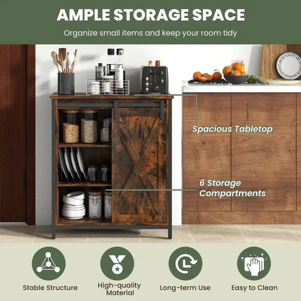 Farmhouse Storage Sideboard Cabinet | Living Room | Luvasmr - Satisfyingly Organised