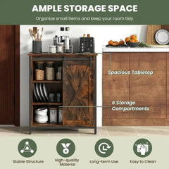 Farmhouse Storage Sideboard Cabinet | Living Room | Luvasmr - Satisfyingly Organised