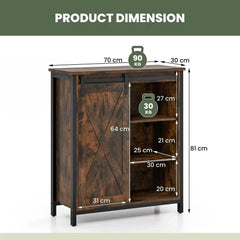 Farmhouse Storage Sideboard Cabinet | Living Room | Luvasmr - Satisfyingly Organised