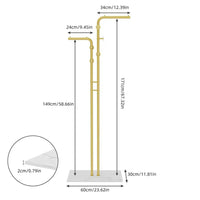 Floor Standing Coat Stand with Granite Base | Living Room | Luvasmr - Satisfyingly Organised