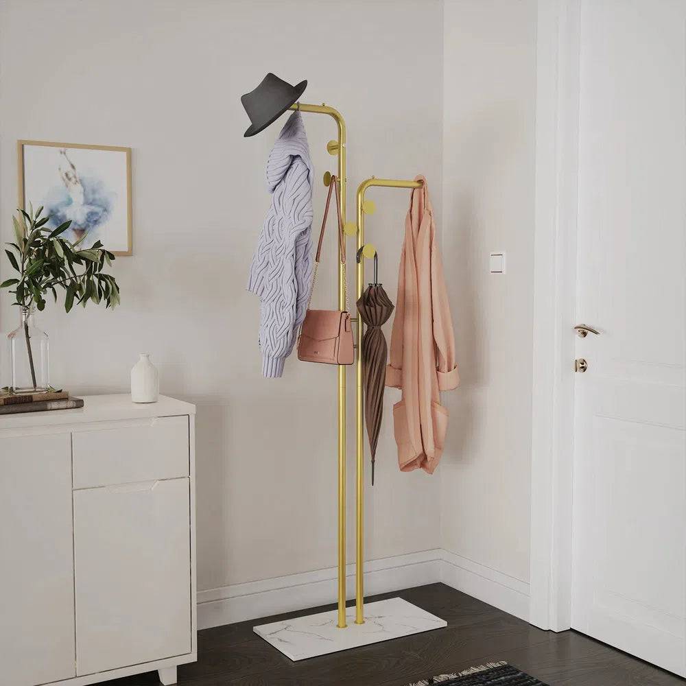 Floor Standing Coat Stand with Granite Base | Living Room | Luvasmr - Satisfyingly Organised