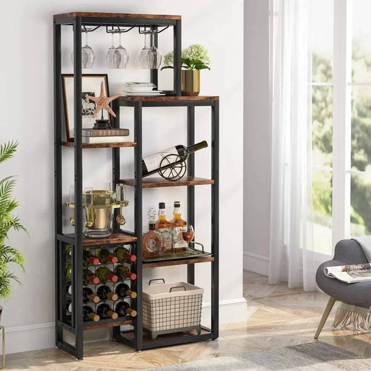 Floor Wine Rack Storage Unit | Living Room | Luvasmr - Satisfyingly Organised