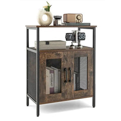 Industrial Wine Bar Cabinet Kitchen Storage Sideboard | Living Room | Luvasmr - Satisfyingly Organised