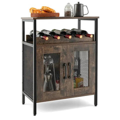 Industrial Wine Bar Cabinet Kitchen Storage Sideboard | Living Room | Luvasmr - Satisfyingly Organised