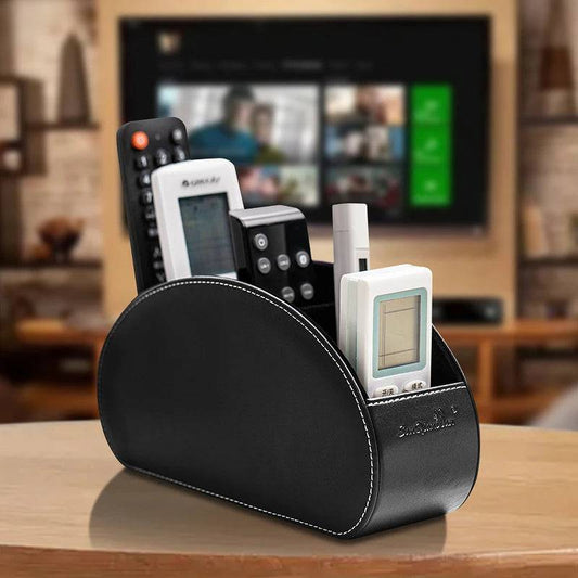 Leather Remote Control Storage Box | Living Room | Luvasmr - Satisfyingly Organised