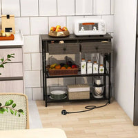 GOFLAME Entryway Table Narrow Console Table Coffee Bar Table w/Charging Station |  | Luvasmr - Satisfyingly Organised