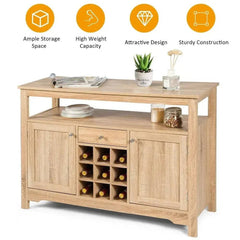 Rustic Kitchen Sideboard with Wine Rack | Living Room | Luvasmr - Satisfyingly Organised