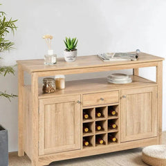 Rustic Kitchen Sideboard with Wine Rack | Living Room | Luvasmr - Satisfyingly Organised