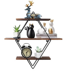 Three-Tier Wall Mounted Shelf | Living Room | Luvasmr - Satisfyingly Organised