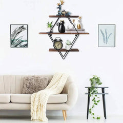 Three-Tier Wall Mounted Shelf | Living Room | Luvasmr - Satisfyingly Organised