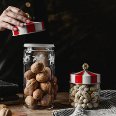 Nordic Creative Carousel Sealed Glass Jar | Kitchen | Luvasmr - Satisfyingly Organised