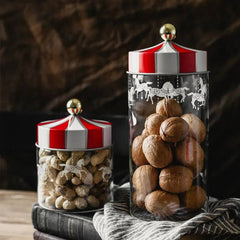Nordic Creative Carousel Sealed Glass Jar | Kitchen | Luvasmr - Satisfyingly Organised