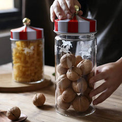 Nordic Creative Carousel Sealed Glass Jar | Kitchen | Luvasmr - Satisfyingly Organised