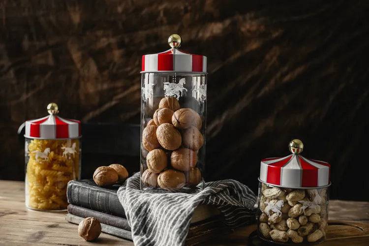 Nordic Creative Carousel Sealed Glass Jar | Kitchen | Luvasmr - Satisfyingly Organised