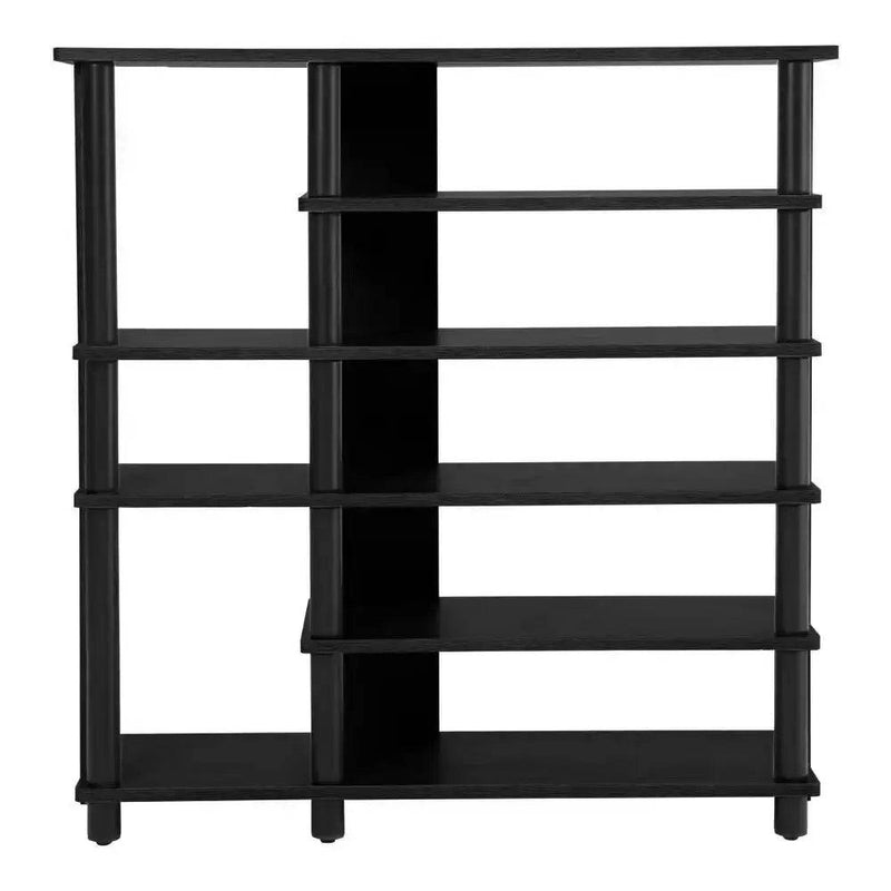 Black Open Style Wood Shoe Rack | Bedroom | Luvasmr - Satisfyingly Organised