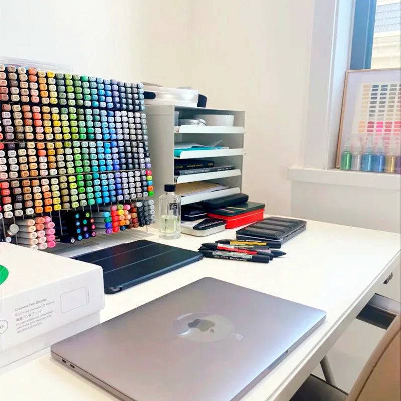 Acrylic Transparent Marker Holder | Office | Luvasmr - Satisfyingly Organised