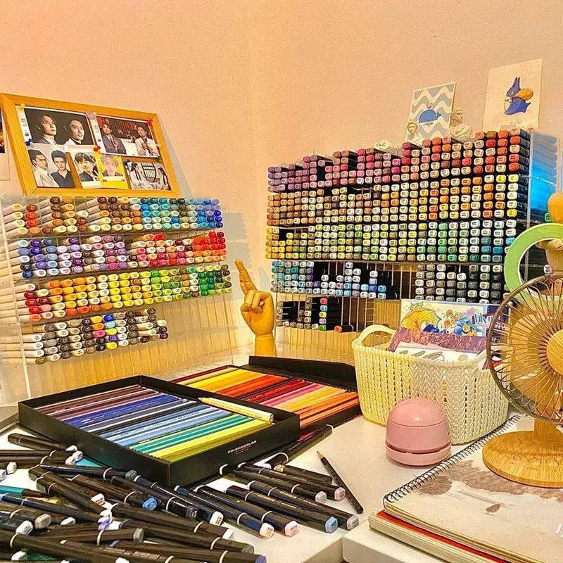 Acrylic Transparent Marker Holder | Office | Luvasmr - Satisfyingly Organised