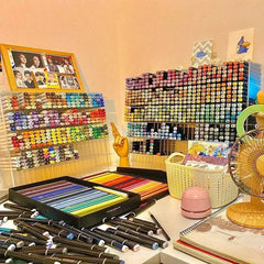 Acrylic Transparent Marker Holder | Office | Luvasmr - Satisfyingly Organised
