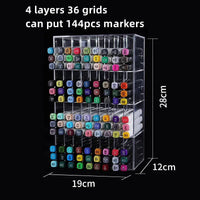 Acrylic Transparent Marker Holder | Office | Luvasmr - Satisfyingly Organised