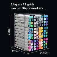 Acrylic Transparent Marker Holder | Office | Luvasmr - Satisfyingly Organised