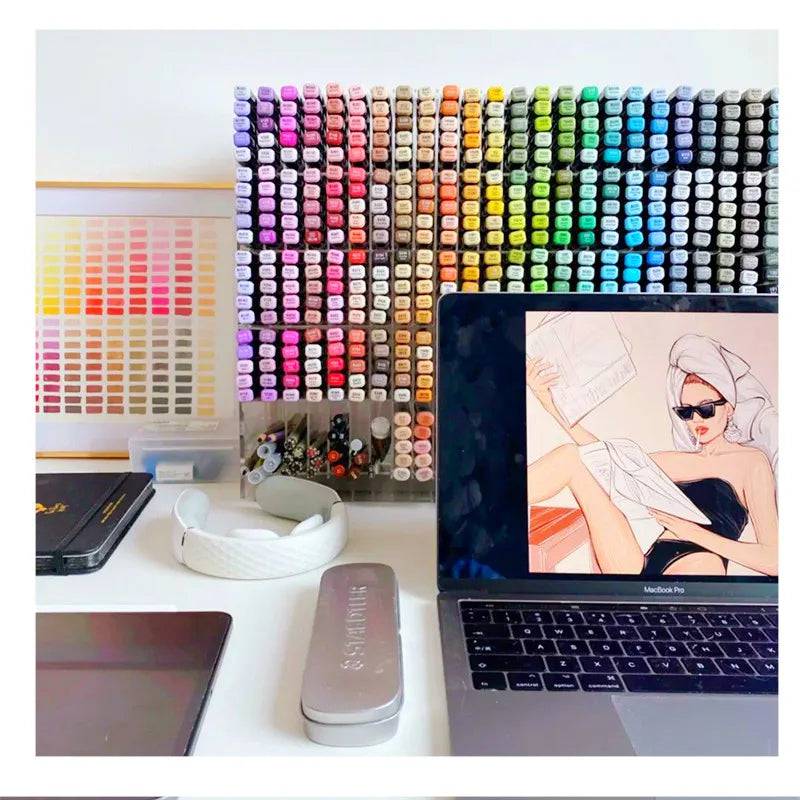 Acrylic Transparent Marker Holder | Office | Luvasmr - Satisfyingly Organised