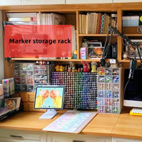 Acrylic Transparent Marker Holder | Office | Luvasmr - Satisfyingly Organised