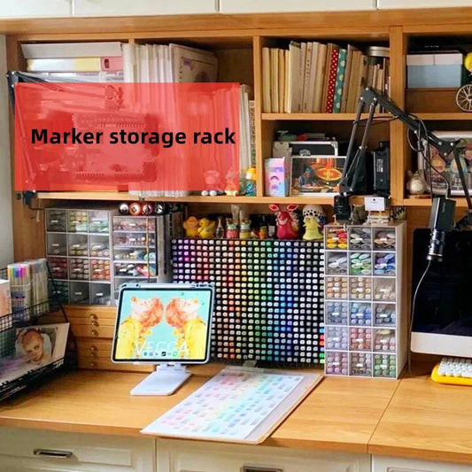 Acrylic Transparent Marker Holder | Office | Luvasmr - Satisfyingly Organised