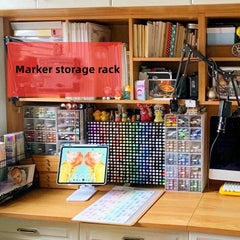 Acrylic Transparent Marker Holder | Office | Luvasmr - Satisfyingly Organised