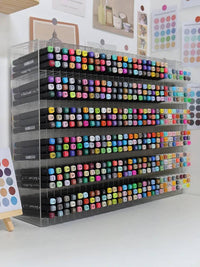 Acrylic Transparent Marker Holder | Office | Luvasmr - Satisfyingly Organised