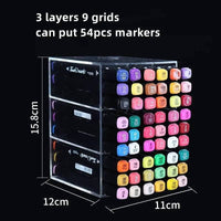 Acrylic Transparent Marker Holder | Office | Luvasmr - Satisfyingly Organised